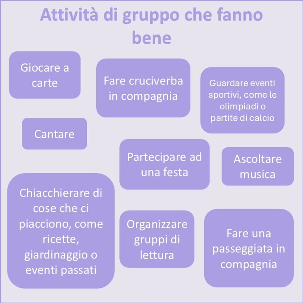 attività di gruppo che fanno bene